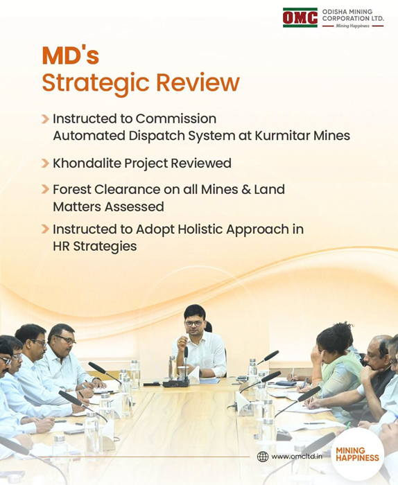 Sudhanshu Mohan Samal reviews progress of key mining projects
